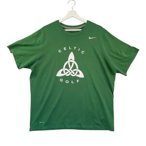 Nike Men's Shirt Extra‎ Large Celtic Knot Golf Dri-Fit Crew Neck Sports Gym